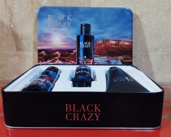 Black Crazy Perfume Gift Set 3 in 1