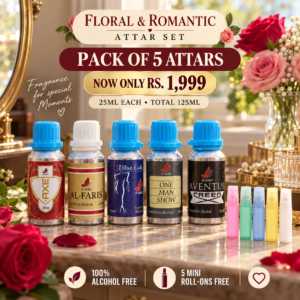 Pack of 5 Attars – Premium Bold Collection (25ml Each)